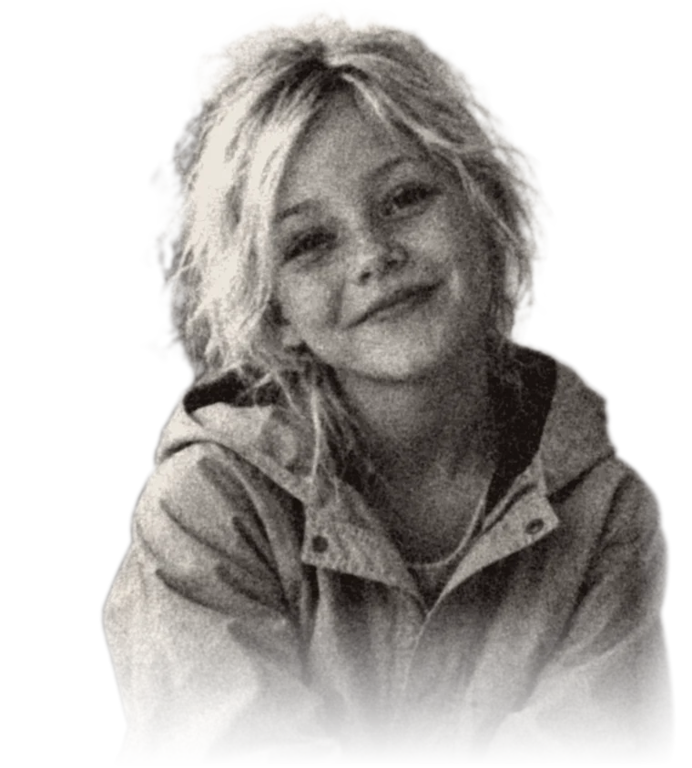Eva, black and white portrait