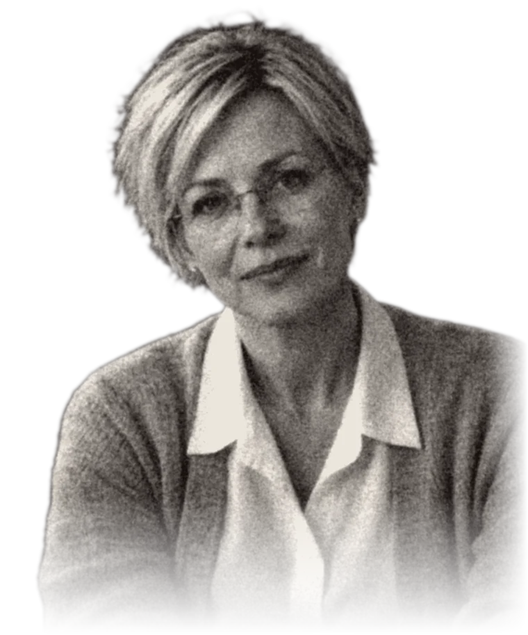 Nina Heide, black and white portrait