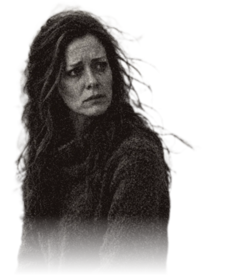 Thyra, black and white portrait